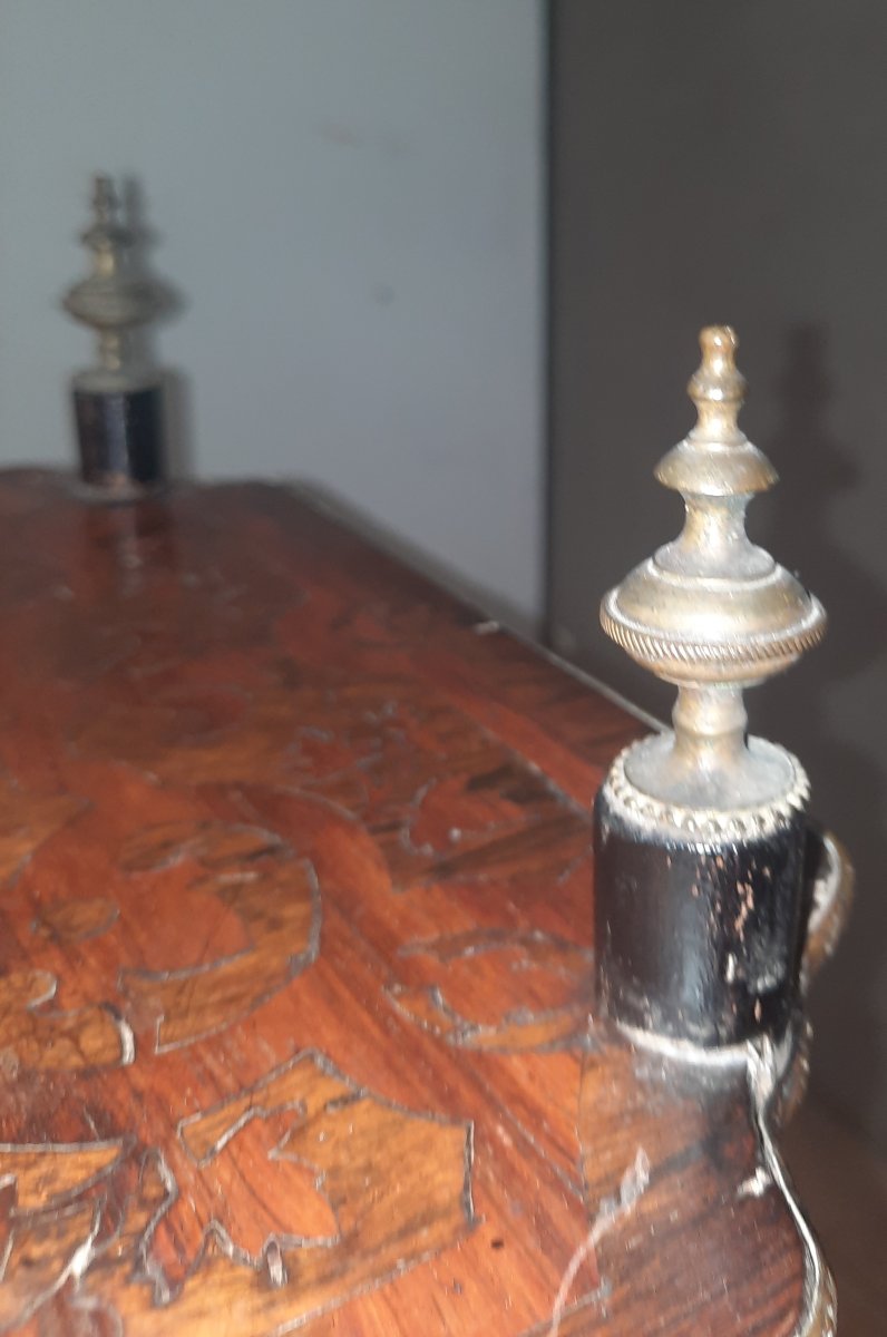 Napoleon III-style Side Table With Marquetry -photo-1