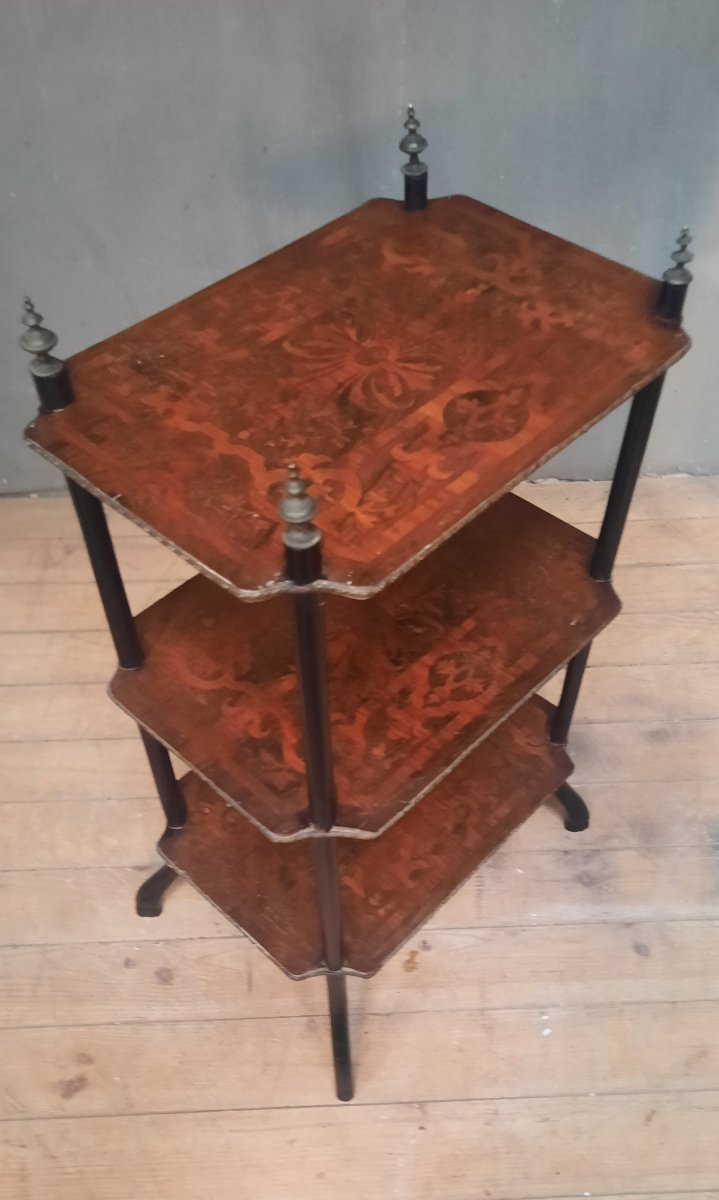 Napoleon III-style Side Table With Marquetry 