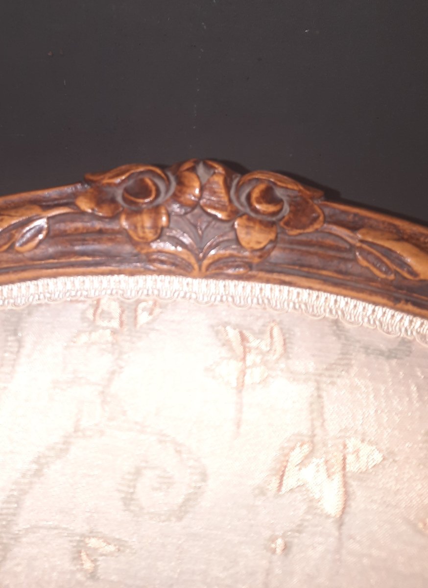 Pair Of Louis XV-style Upholstered Armchairs -photo-8
