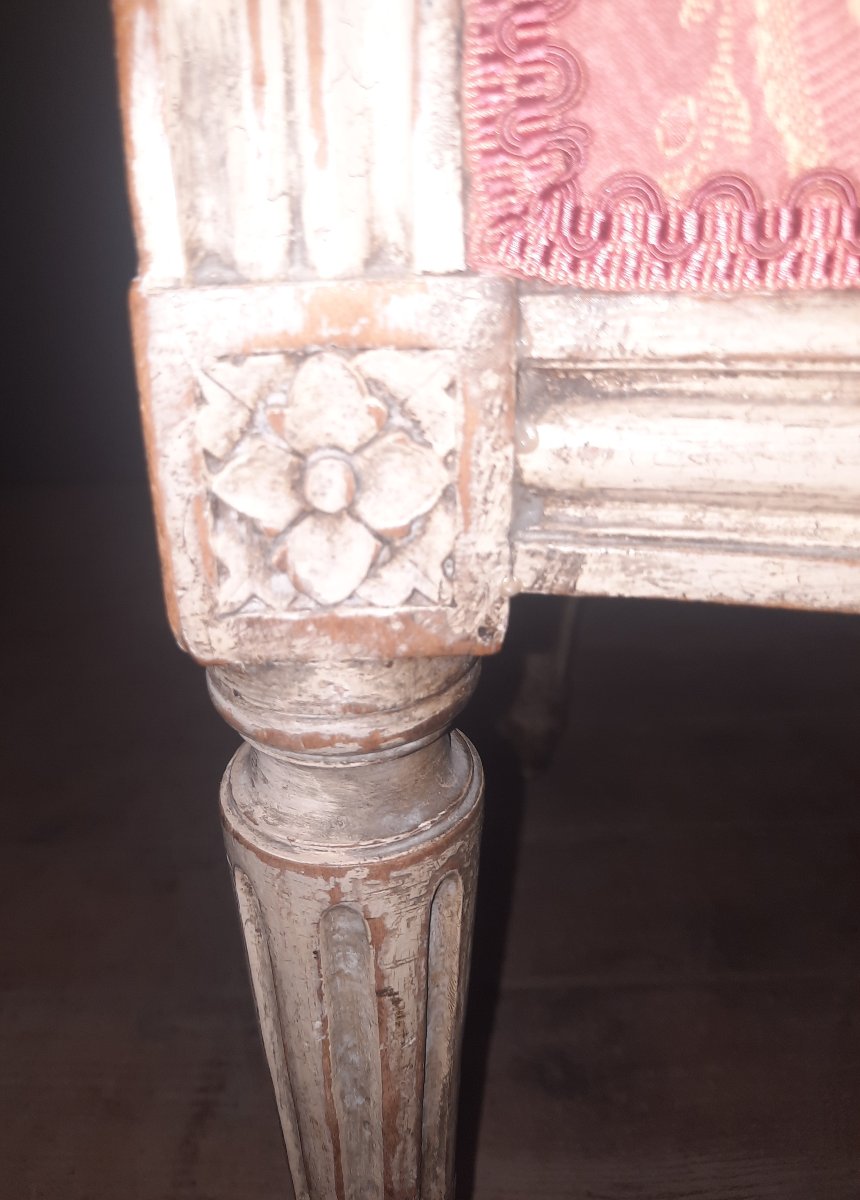 Pair Of Louis XVI-style Armchairs From The Nineteenth Century -photo-2
