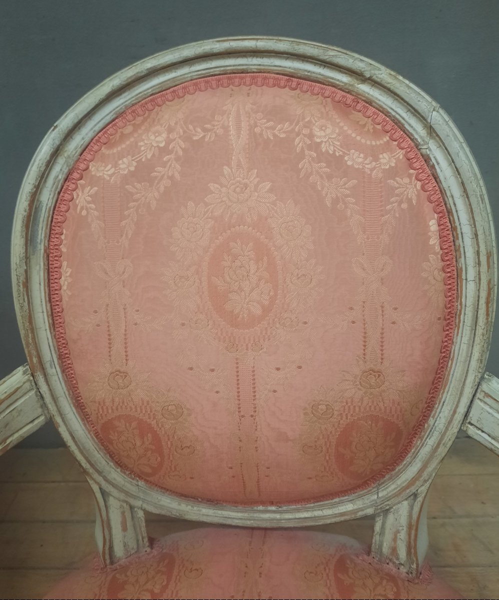 Pair Of Louis XVI-style Armchairs From The Nineteenth Century -photo-7