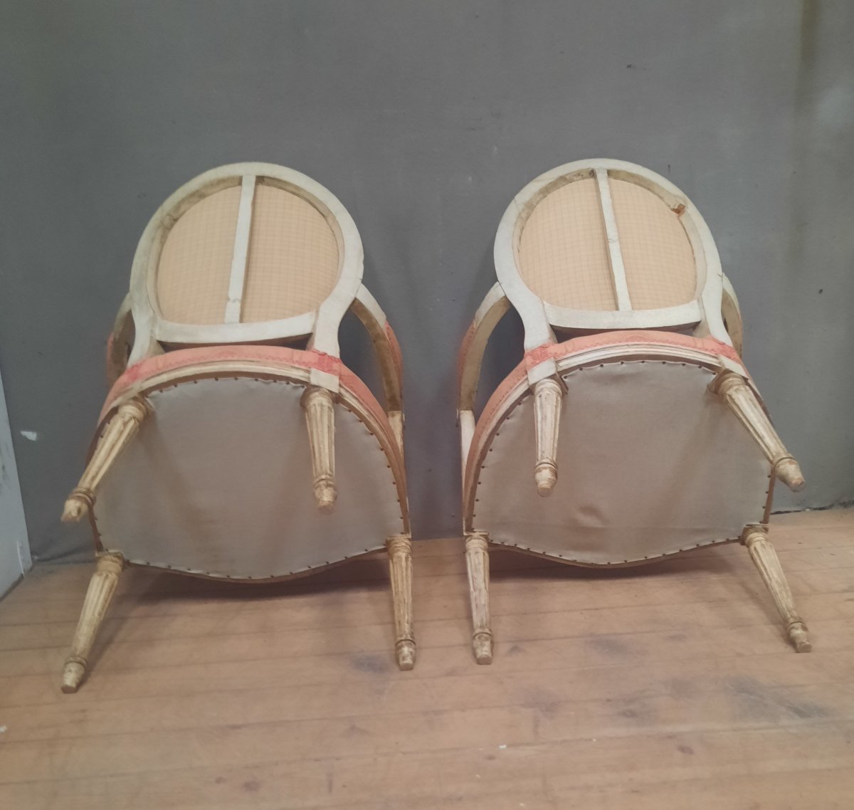 Pair Of Louis XVI-style Armchairs From The Nineteenth Century -photo-8