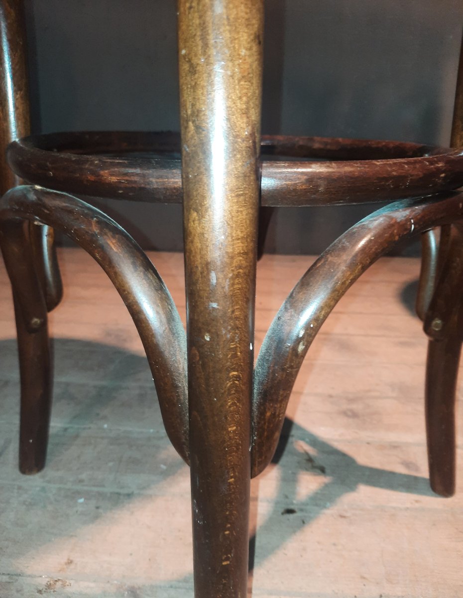 Set Of 4 Thonet-style Bar Stools -photo-1