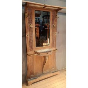 "1900" Cane Coat Rack