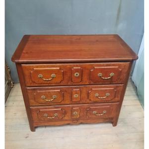 Commode style Louis IV en bois naturel