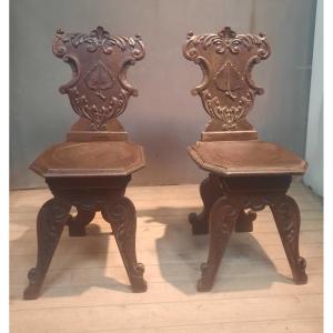 Pair Of Escabelle Chairs 