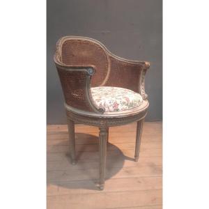 Louis XVI-style Cane Armchair