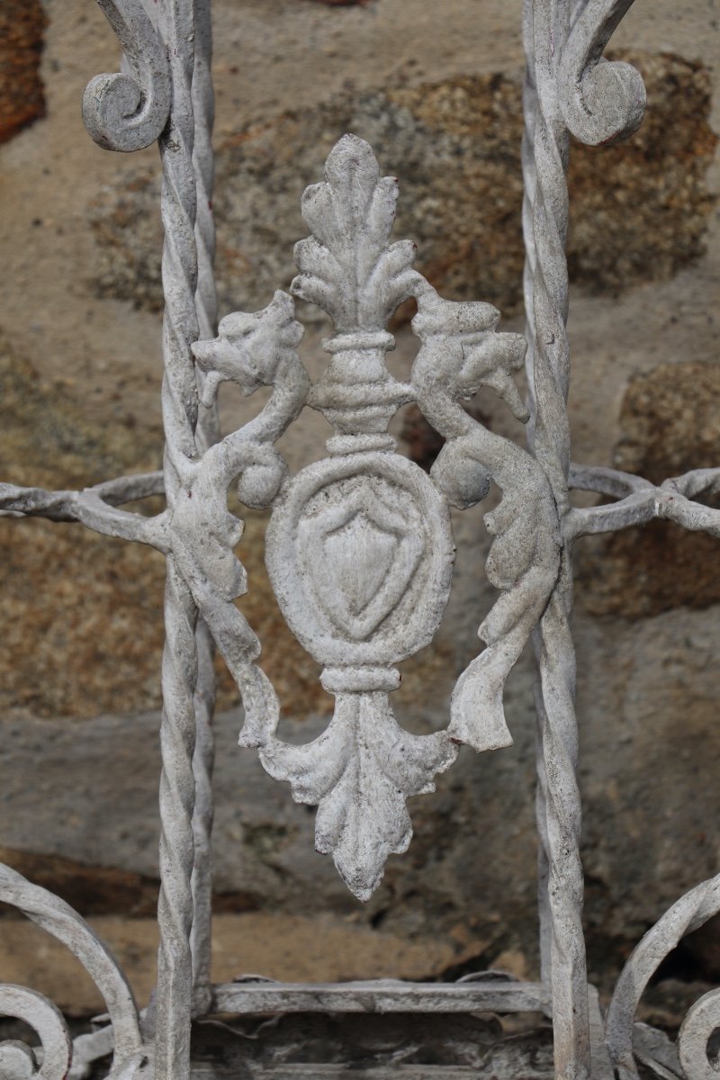 Jardinière  Fer Forgé Blason -photo-2