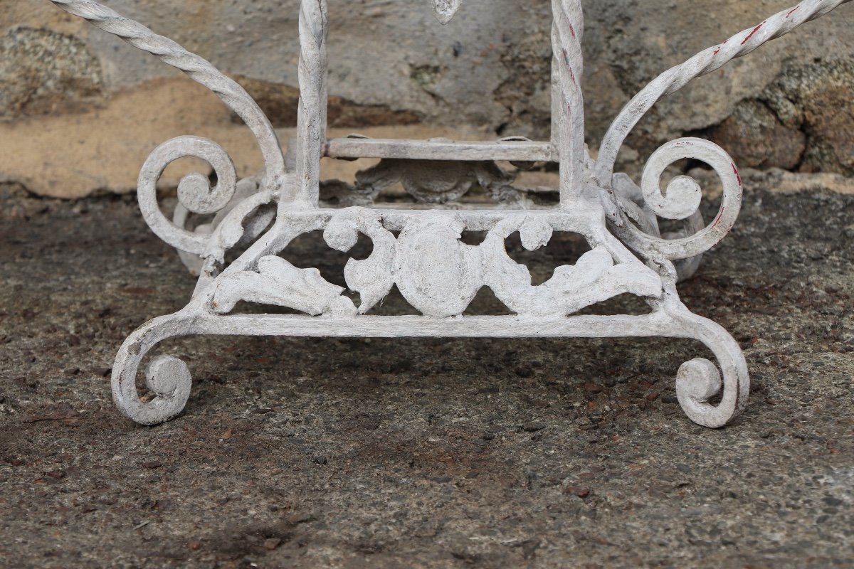 Jardinière  Fer Forgé Blason -photo-5