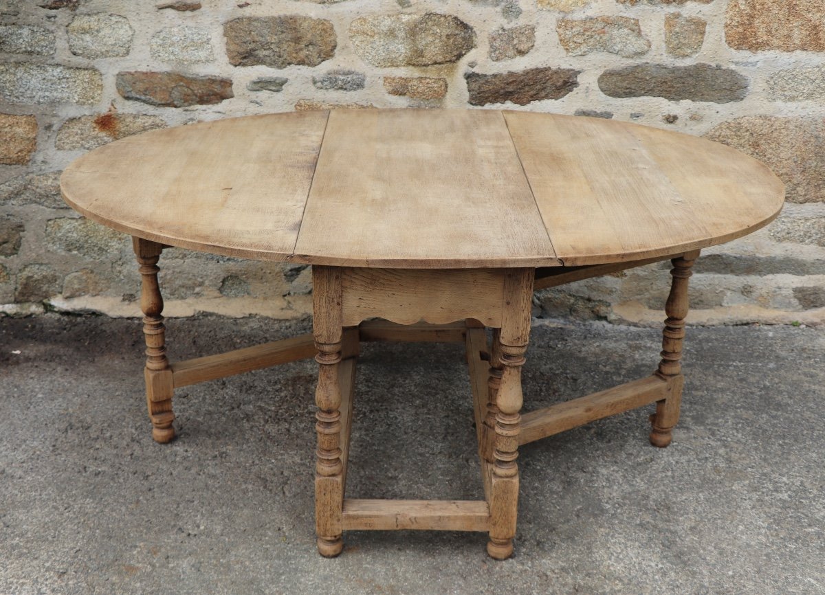 Grande Table Gate Leg chêne 