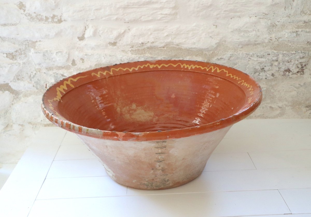 Large Lebrillo Pottery Minorca Spain XIX-photo-4