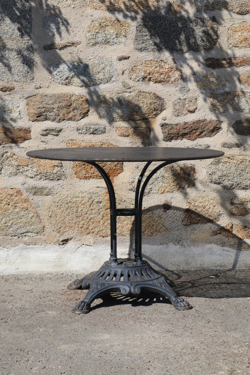 Cast Iron Garden Table – Lion Feet, 19th Century -photo-3
