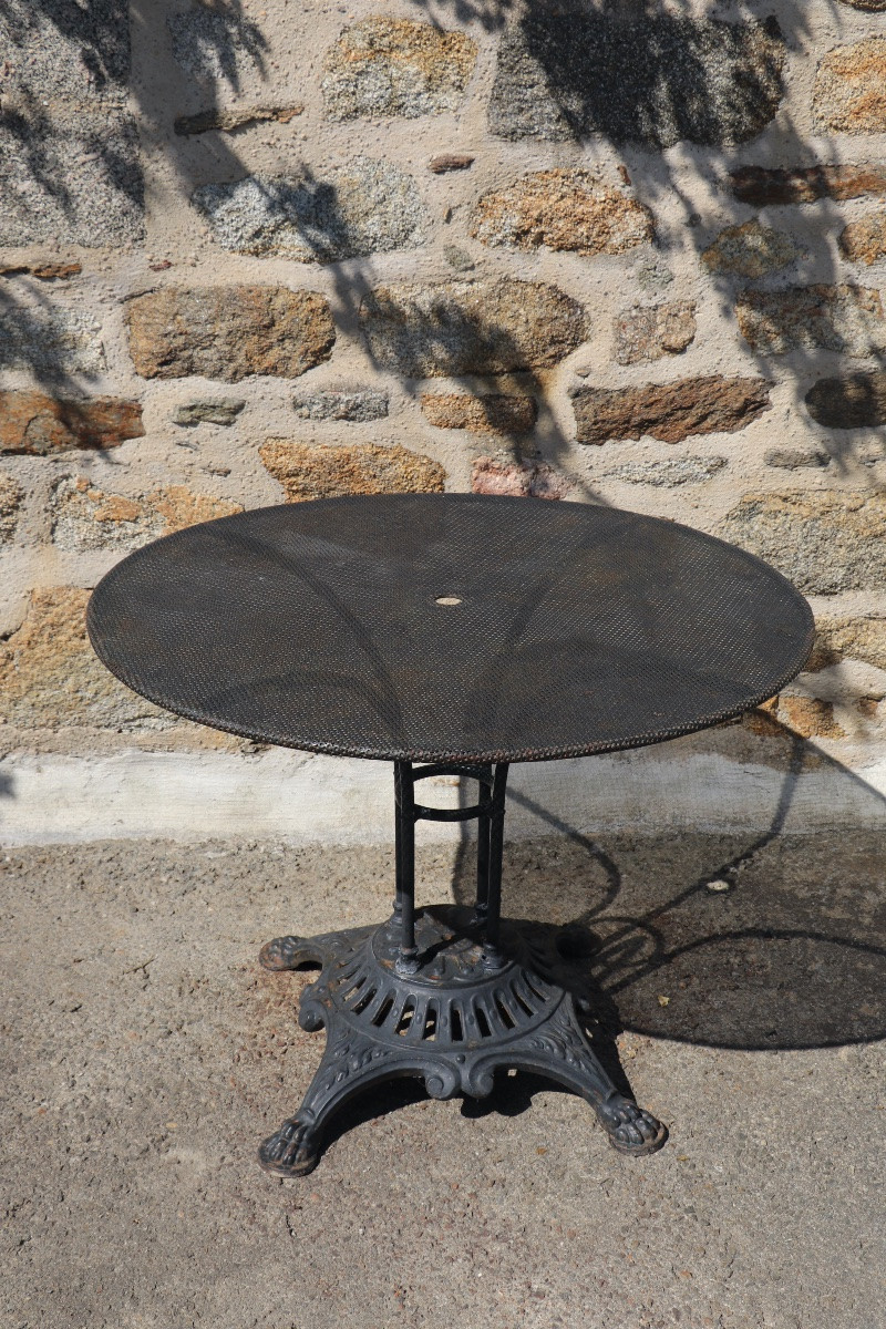 Cast Iron Garden Table – Lion Feet, 19th Century -photo-1