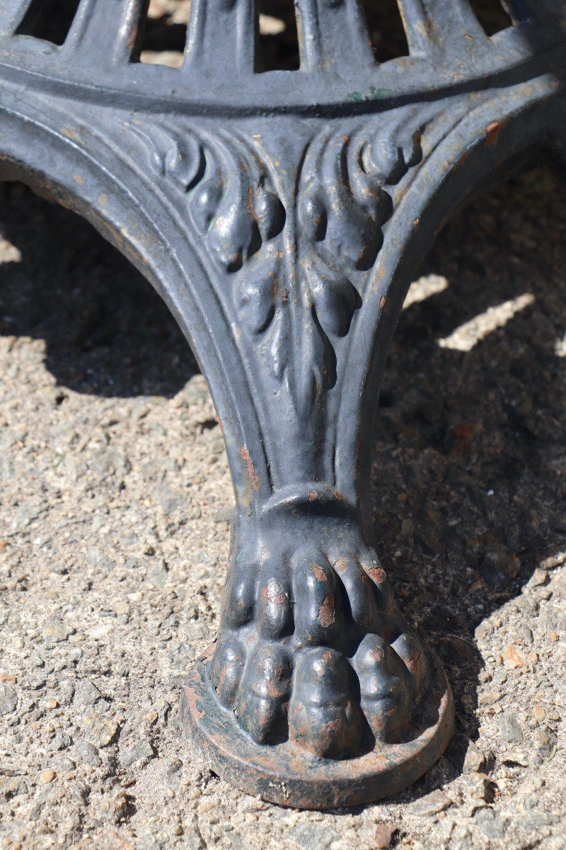 Cast Iron Garden Table – Lion Feet, 19th Century -photo-6