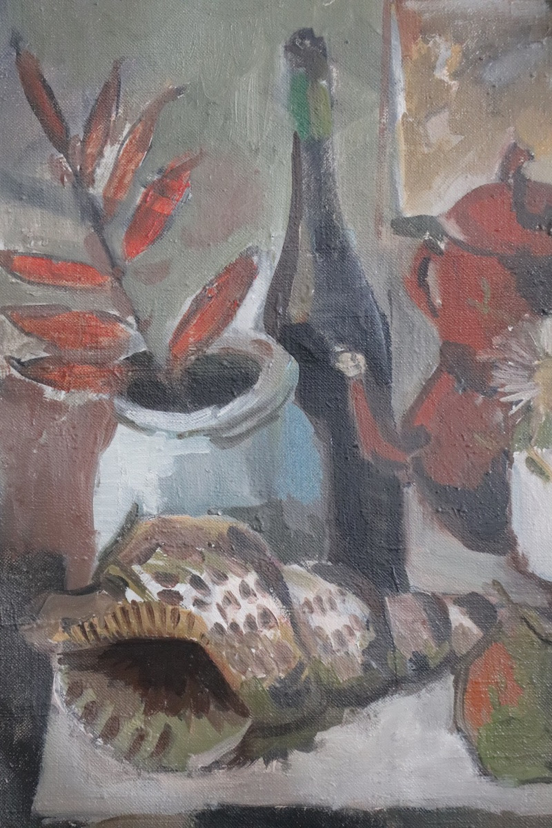 Nature morte au coquillage, XXème -photo-2