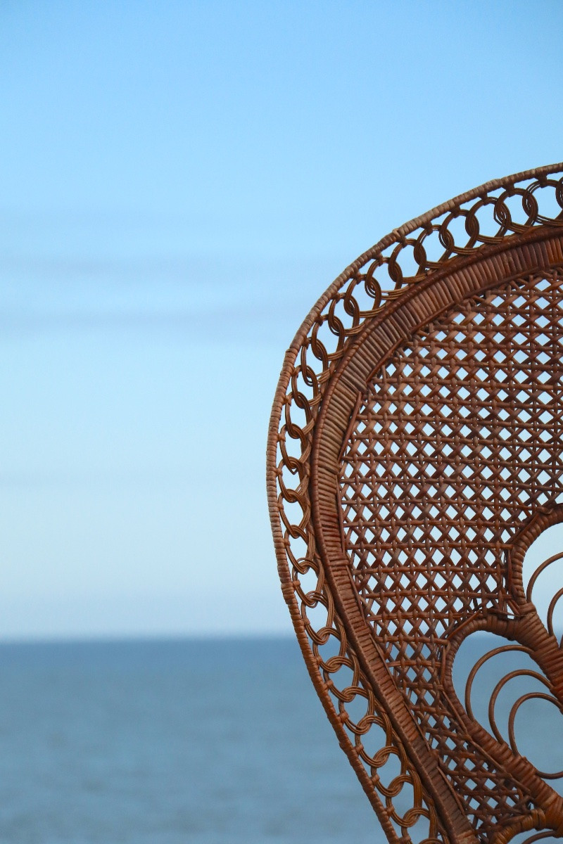 “emmanuelle” Armchair (peacock Chair) In Rattan, 20th Century, French-photo-5