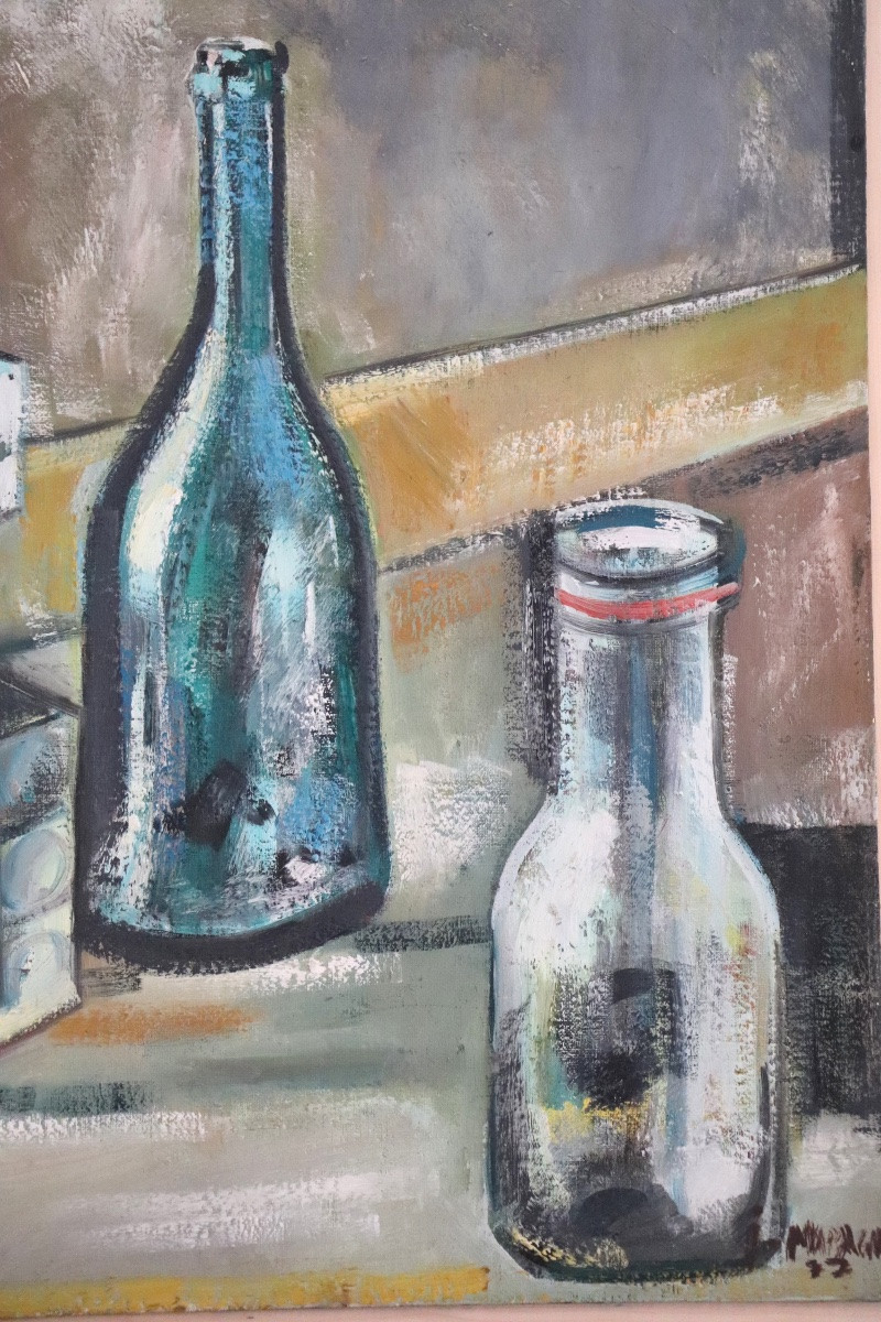 Still Life With Bottles And Flasks - Jorge Maragall, 1977-photo-3