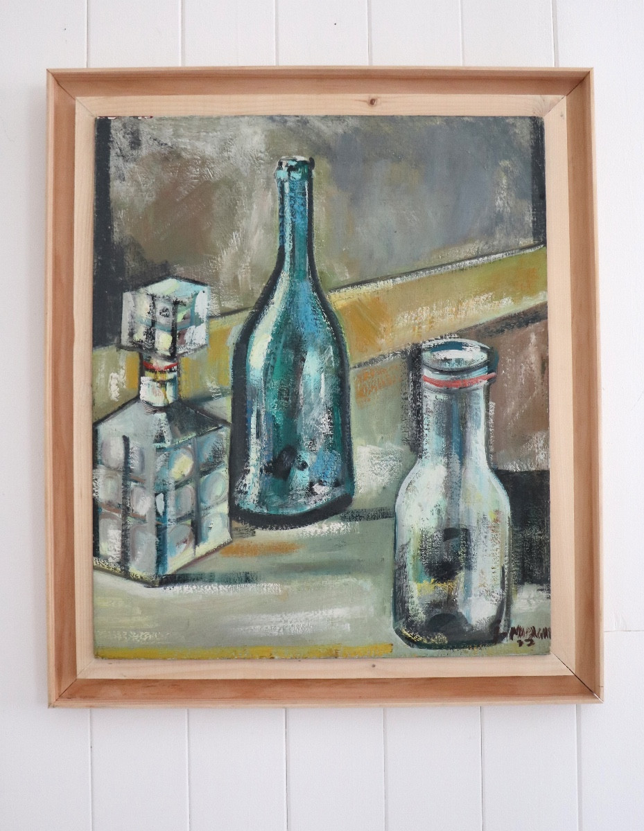 Still Life With Bottles And Flasks - Jorge Maragall, 1977
