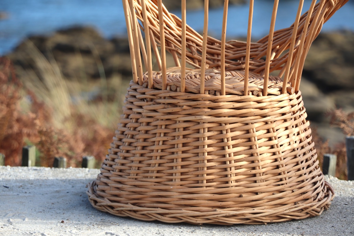  Pair Of Wicker Armchairs, France, 20th Century-photo-2