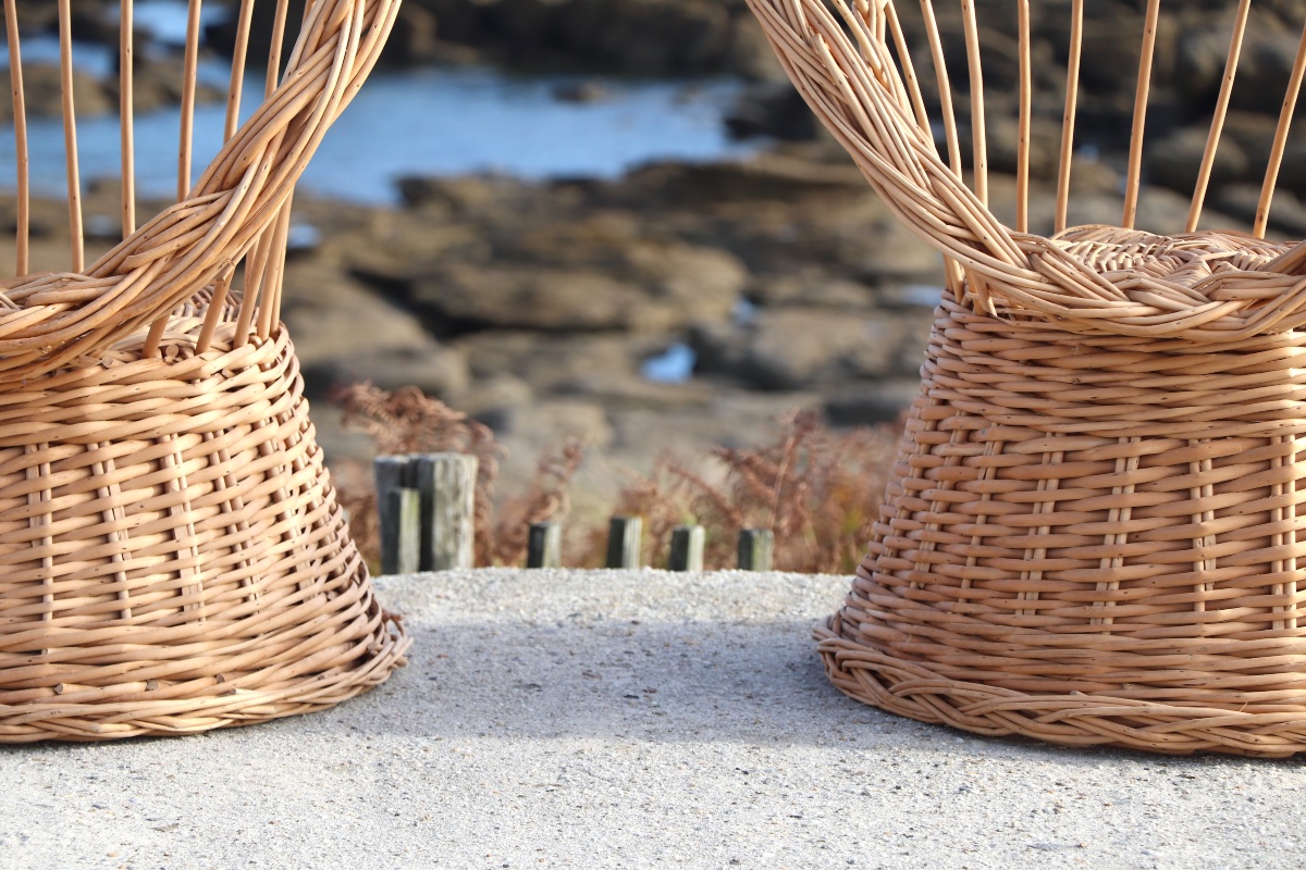  Pair Of Wicker Armchairs, France, 20th Century-photo-8