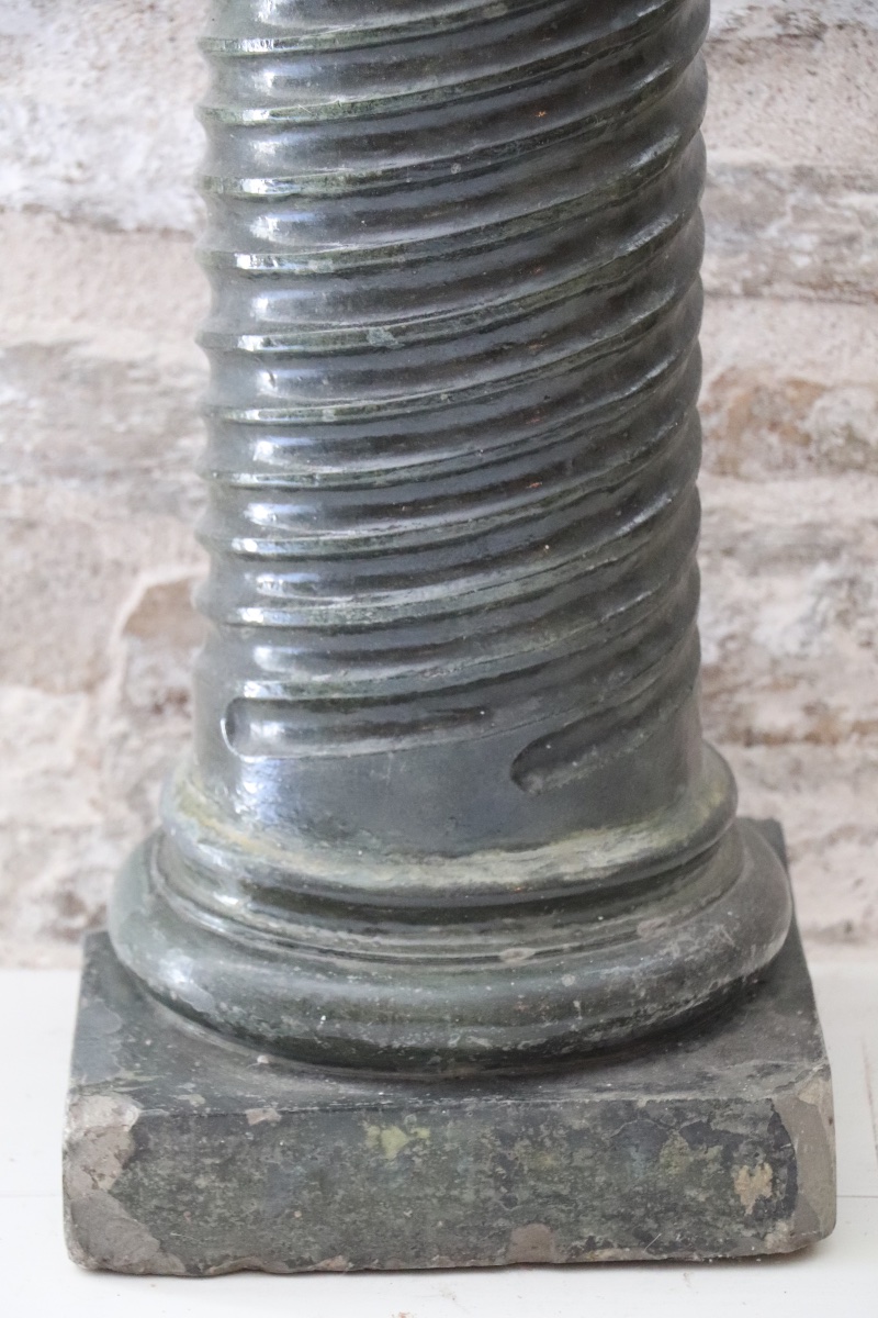 Large Twisted Column With Saddle, 20th Century-photo-1