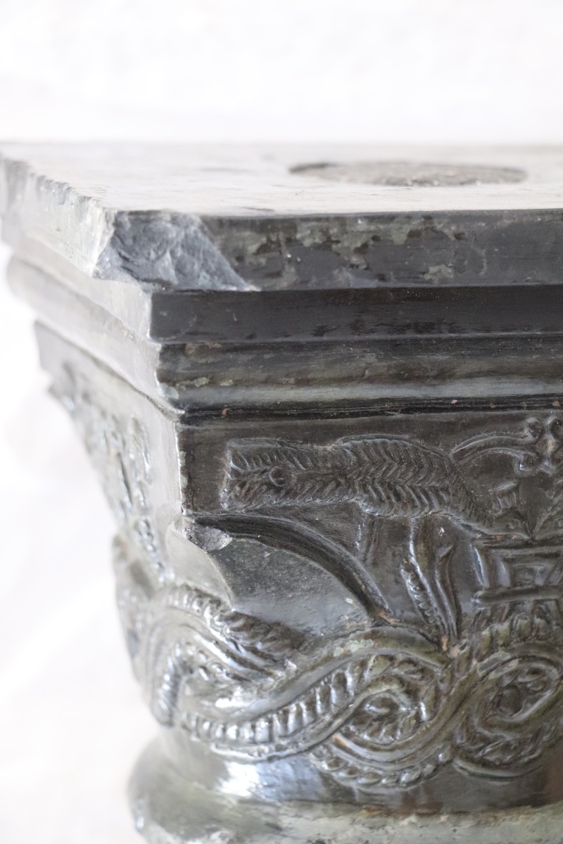 Large Twisted Column With Saddle, 20th Century-photo-3