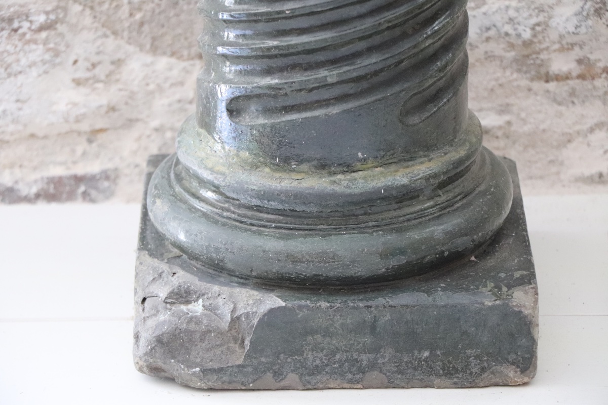 Large Twisted Column With Saddle, 20th Century-photo-7