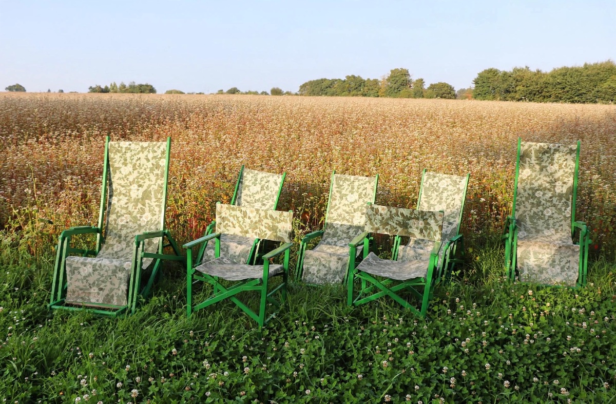 Ensemble de 7 fauteuils de jardin pliants  chiliennes  XXᵉ siècle-photo-2