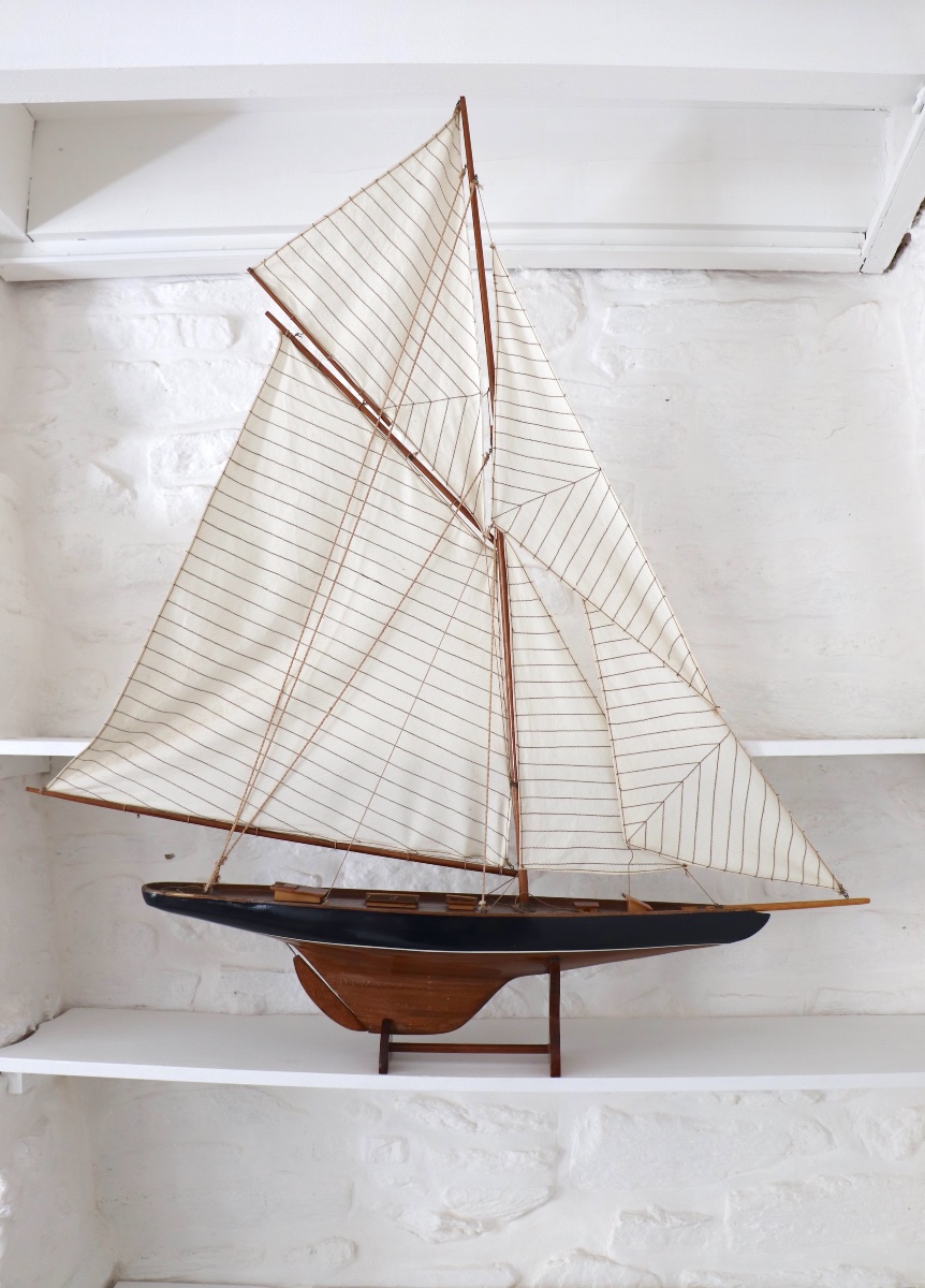 Large Model Of A Classic 20th-century Sailing Yacht