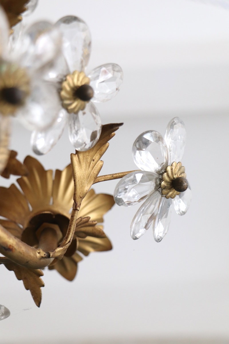 Floral Chandelier, 20th-century Florentine Style -photo-2