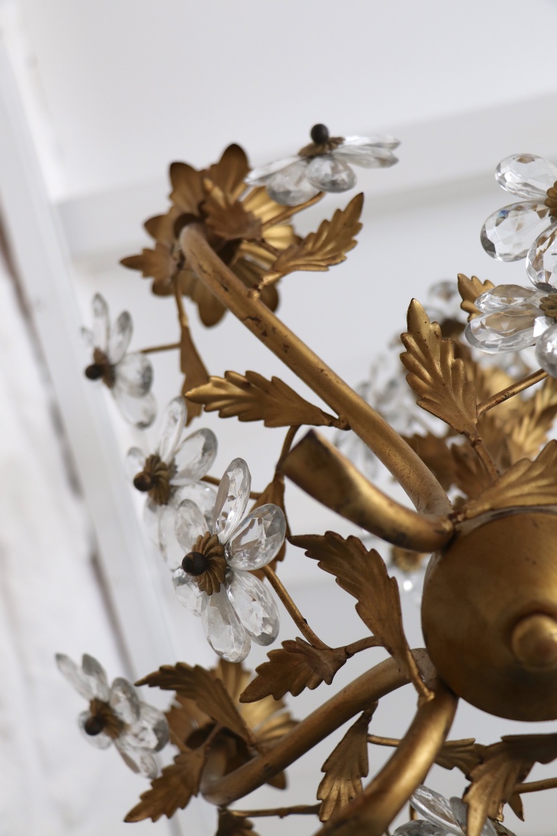  Floral Chandelier, 20th-century Florentine Style -photo-6