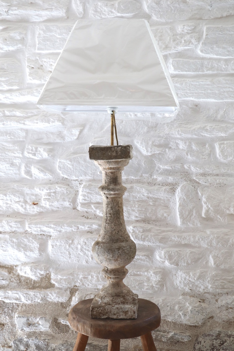 Stone-based Baluster Lamp – 20th Century
