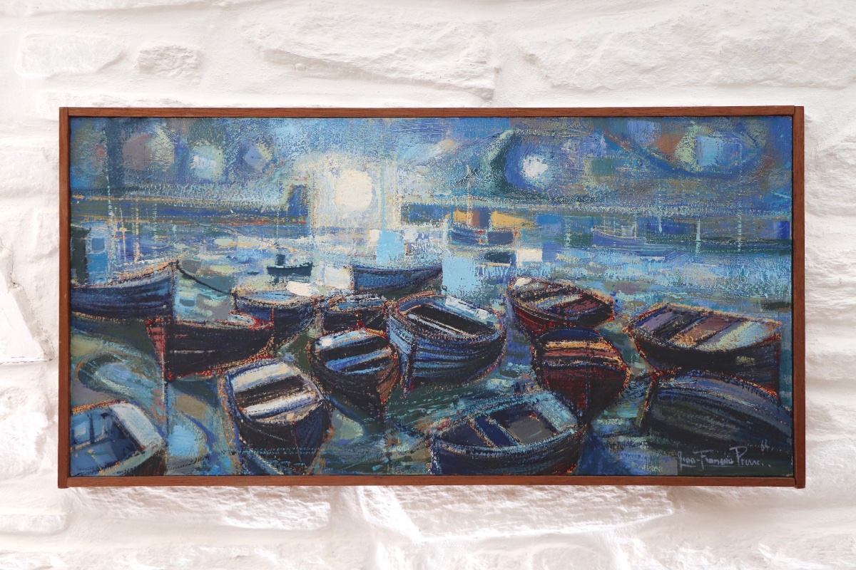Oil On Canvas, *boats At Night*, 1964-photo-2