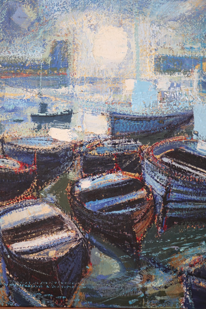 Oil On Canvas, *boats At Night*, 1964-photo-3
