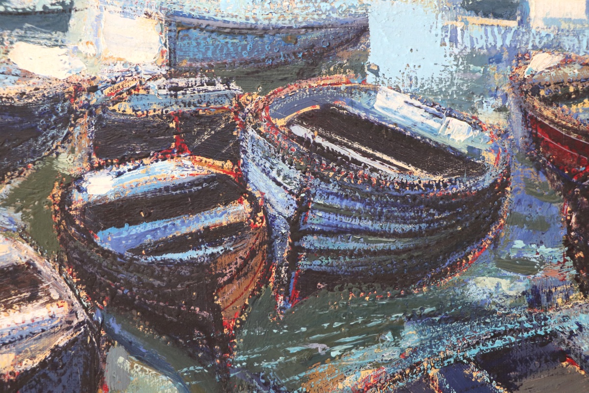 Oil On Canvas, *boats At Night*, 1964-photo-4