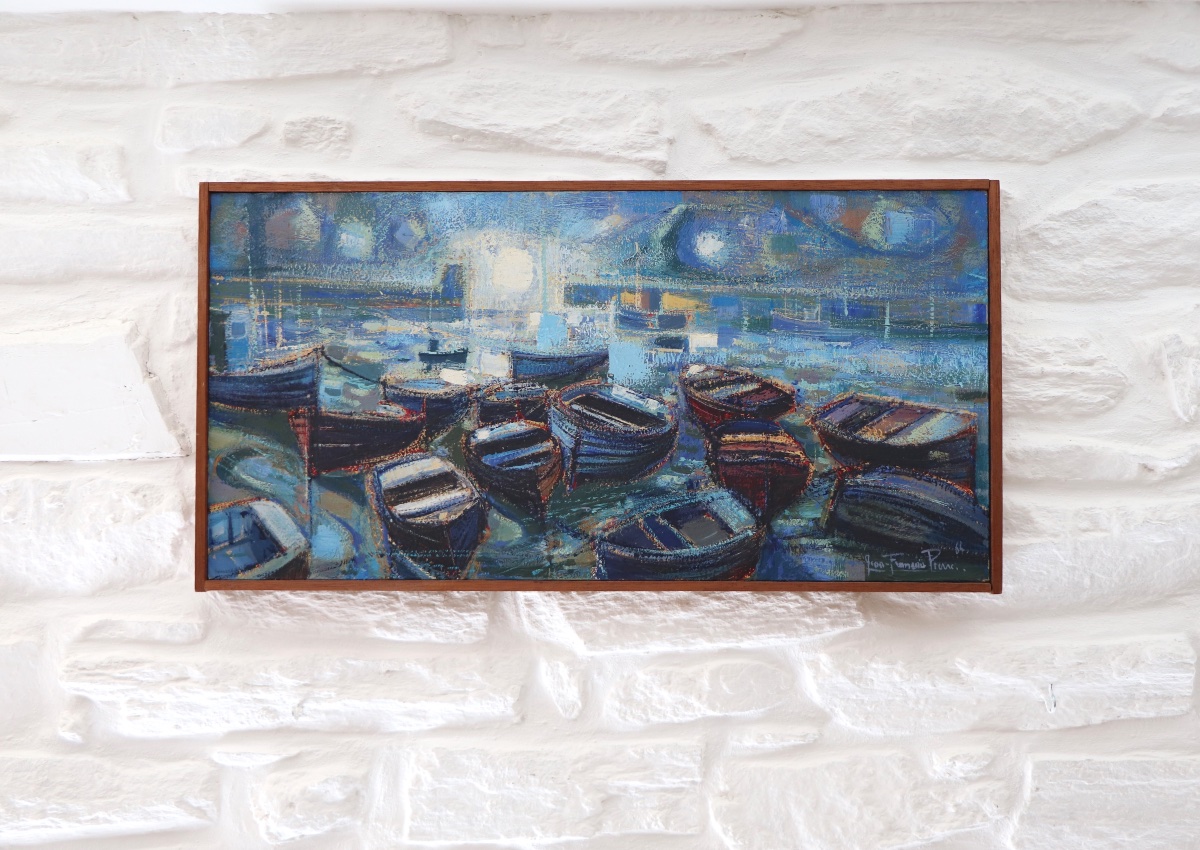 Oil On Canvas, *boats At Night*, 1964