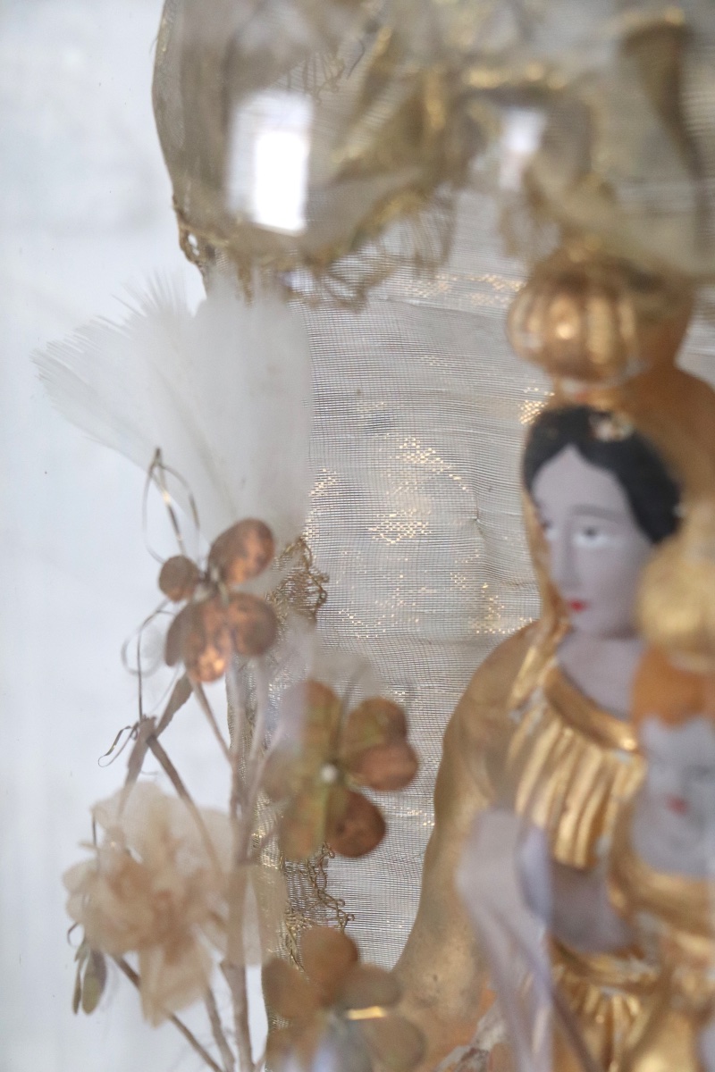 Sainte Vierge à l’Enfant sous globe - Santibelli, Vierge de Marseille, XIXᵉ siècle-photo-7