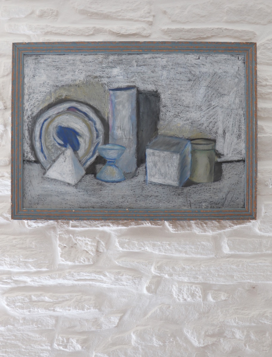 Still Life In Pastel, 20th Century-photo-3