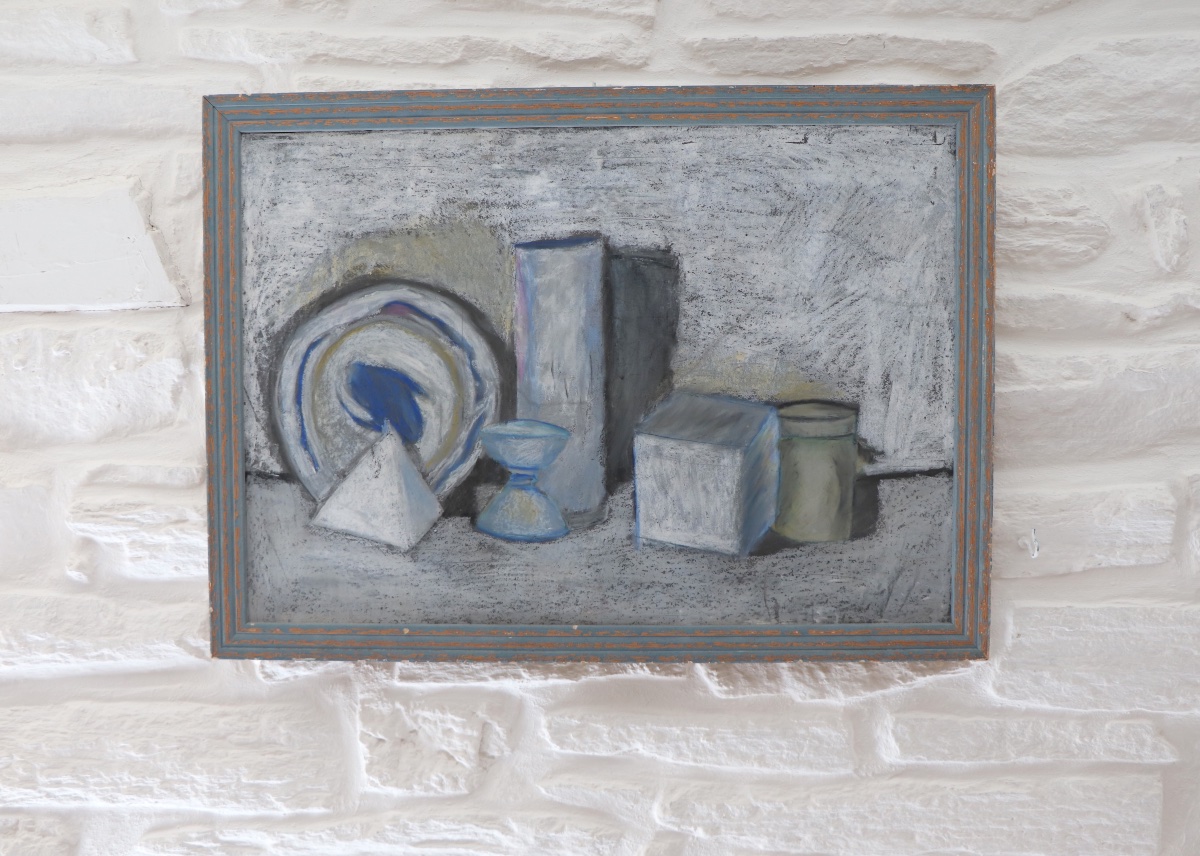 Still Life In Pastel, 20th Century-photo-5