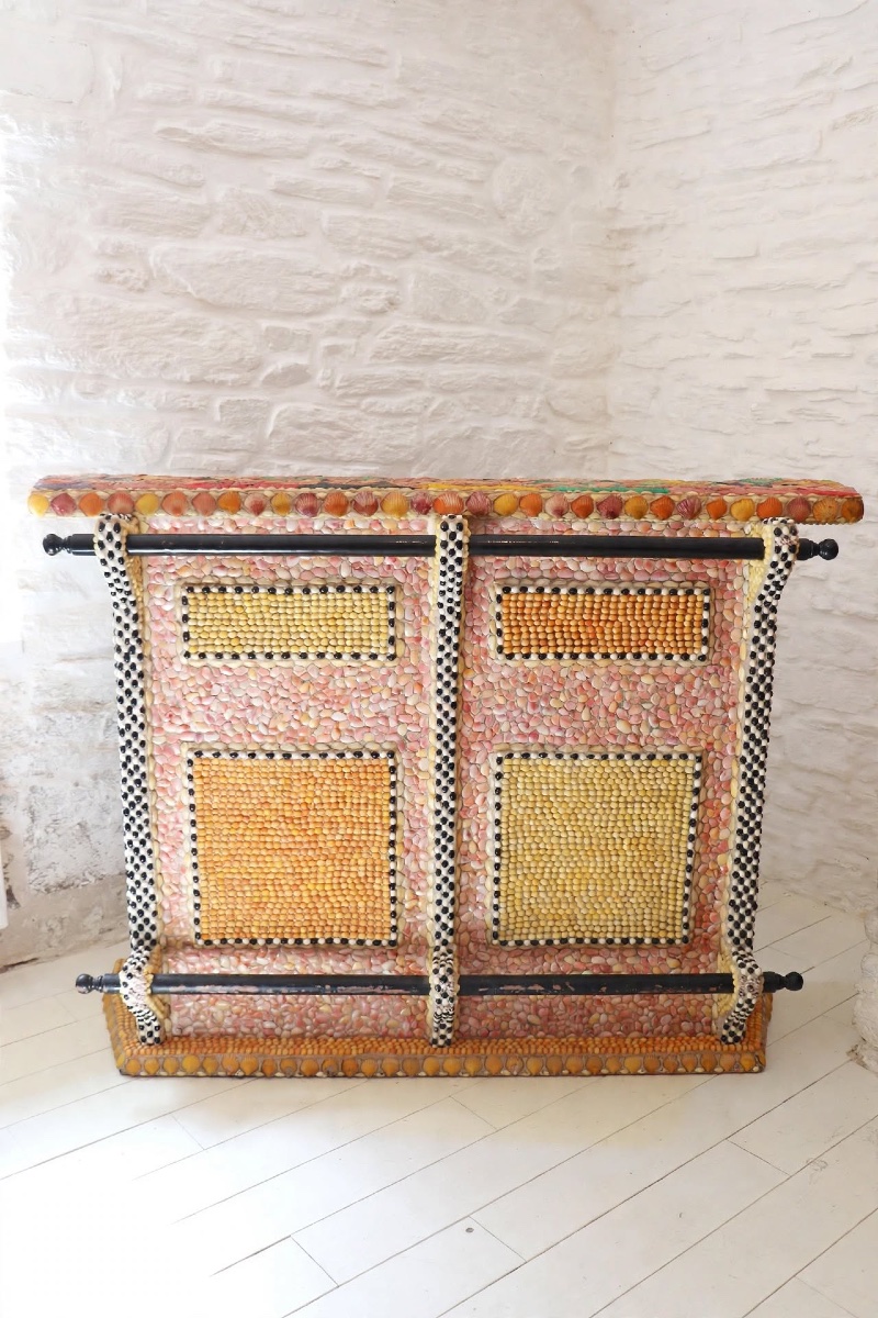 Bar And Seashell Stools, 20th Century, Grotto Style-photo-4