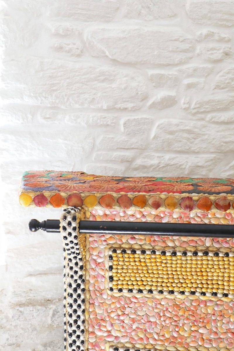 Bar And Seashell Stools, 20th Century, Grotto Style-photo-4