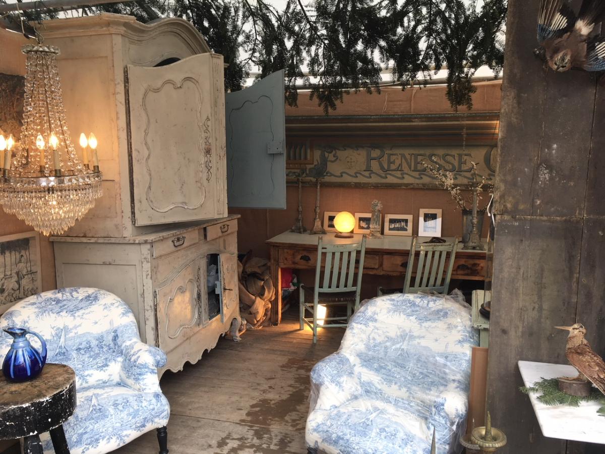 Large Nineteenth Century Hand Painted Theater Decor-photo-3