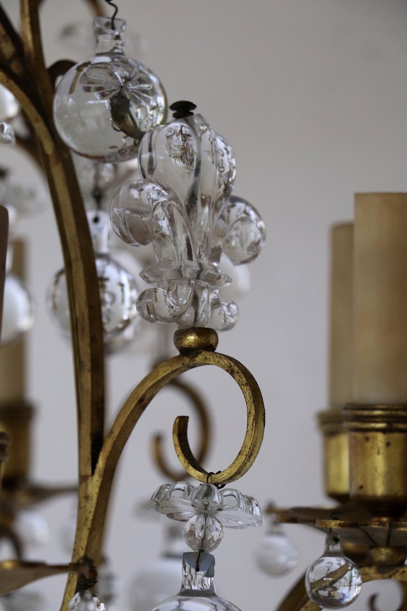 Lustre Aux Fleurs De Lys-photo-2