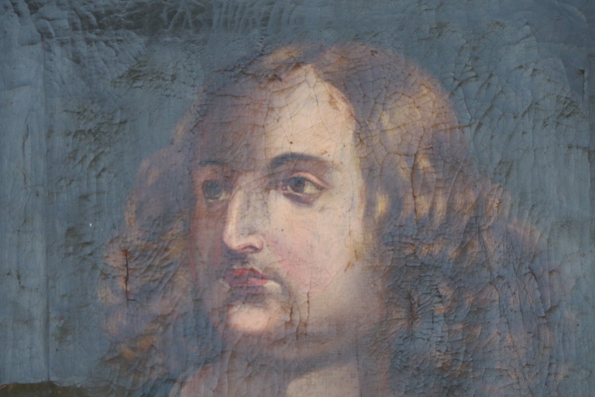 Oil On Canvas Christophe Colomb XVIII-photo-2