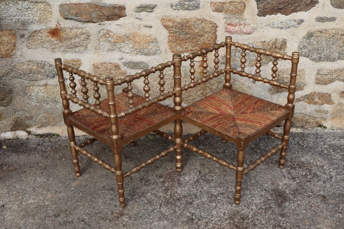 Confident Napoléon III Bois Doré - Banquette -photo-4