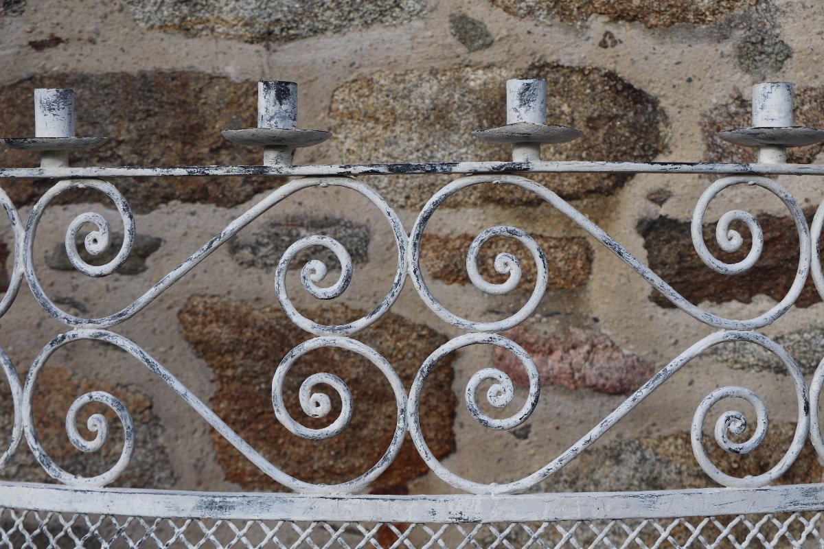 Paire de Grands Candélabres de Chapelle -  Grilles De Chapelle-photo-2