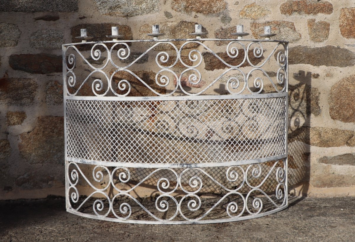 Paire de Grands Candélabres de Chapelle -  Grilles De Chapelle-photo-3
