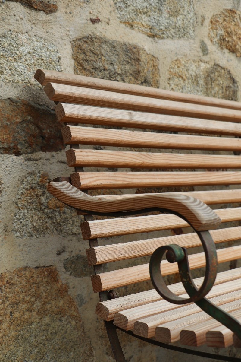 Grand Banc De Jardin XIXème -photo-4