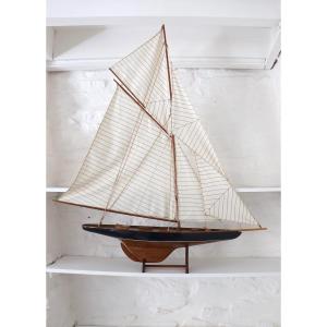 Large Model Of A Classic 20th-century Sailing Yacht