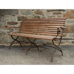 Large XIXth French Garden Bench